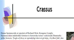 Desktop Screenshot of crassus.dk